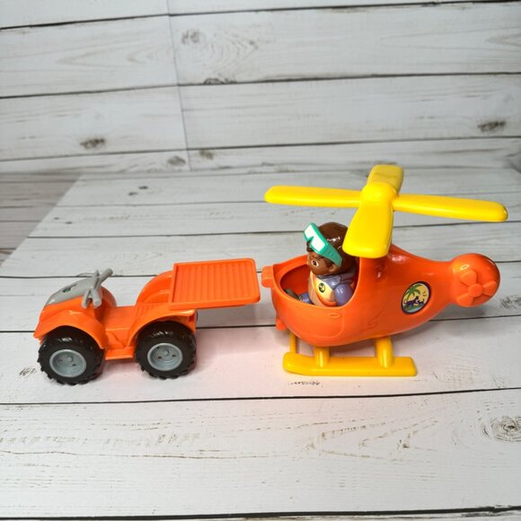 Go Diego Go Animal Safari Jungle Rescue Orange Helicopter & Jeep & Diego Figure - Picture 2 of 6